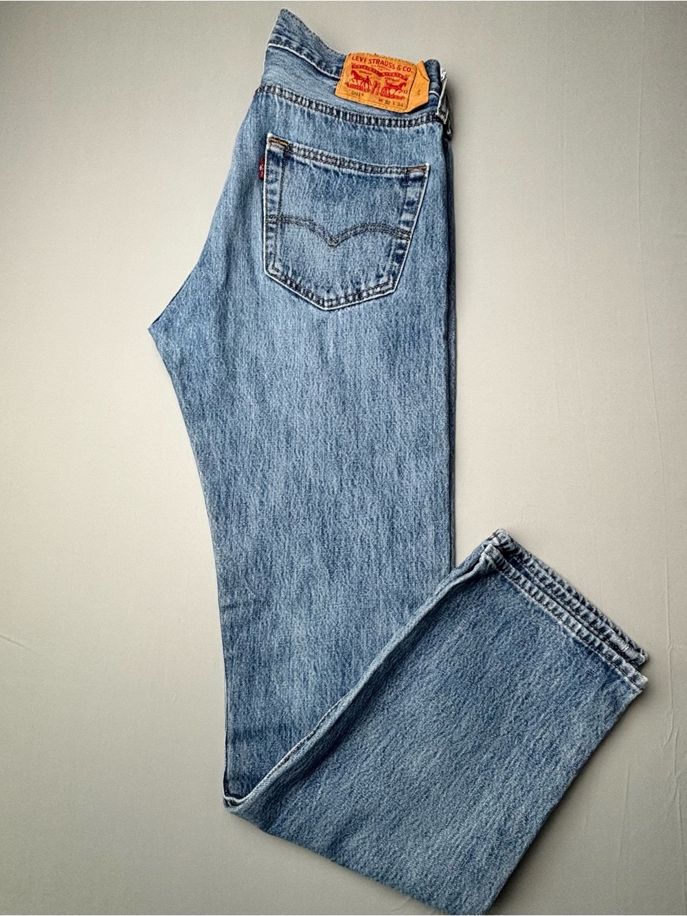 Levi's Men's Light Blue Classic Straight Jeans 32X34